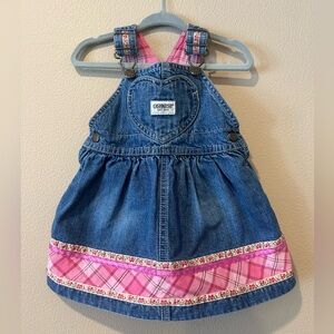 Vintage Oshkosh denim overall dress